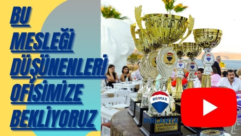 EMLAK SEKTÖRÜNE GİRMEK İÇİN TERCİHİNİZ REMAX PIRLANTA OLSUN !