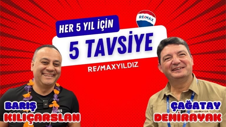 GAYRİMENKUL SEKTÖRÜ İÇİN 5 TAVSİYE