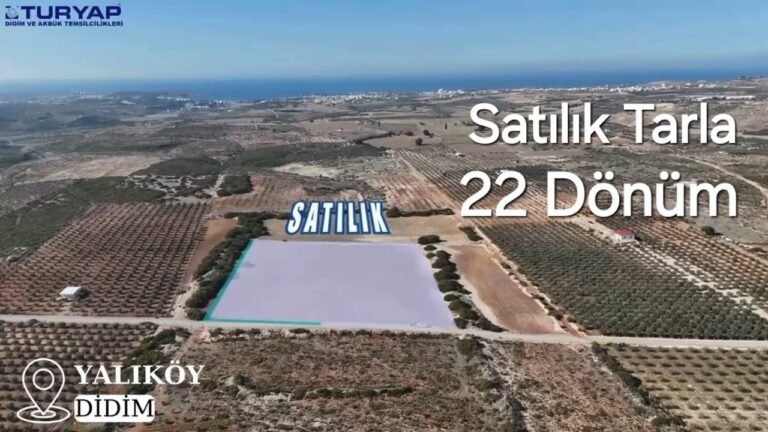 HAYALİNİZDEKİ YAŞAMA BİR ADIM DAHA YAKLAŞIN – SATILIK 22.5 DÖNÜM TARLA