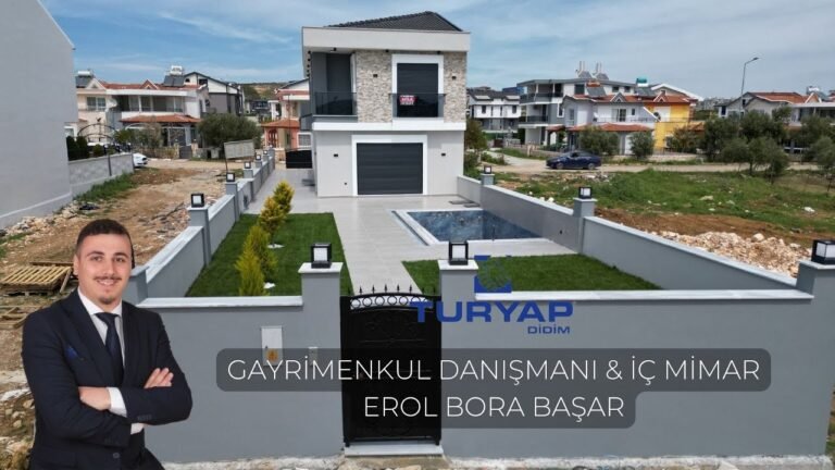 #37 TURYAP/DİDİM SINIRSIZ KREDİ İMKANI!! GENİŞ BAHÇE KULLANIM ALANINA SAHİP HAVUZLU LÜKS VİLLA TURU