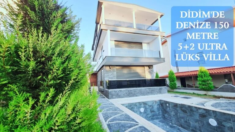 Didimde Satılık GÜNCEL FİYAT 6.000.000 TL Tam Müstakil Villa 5+2 Deniz Havuzlu OTOPARKL