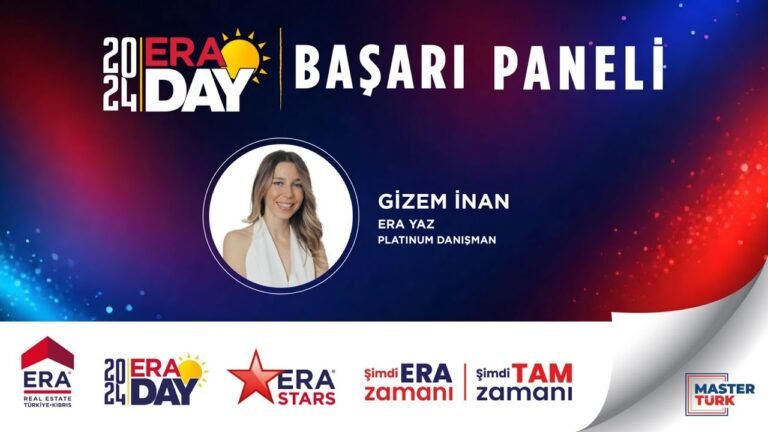 Gayrimenkul Danışmanımız Gizem İnan ERA DAY 2024 BAŞARI PANELİ’nde!
